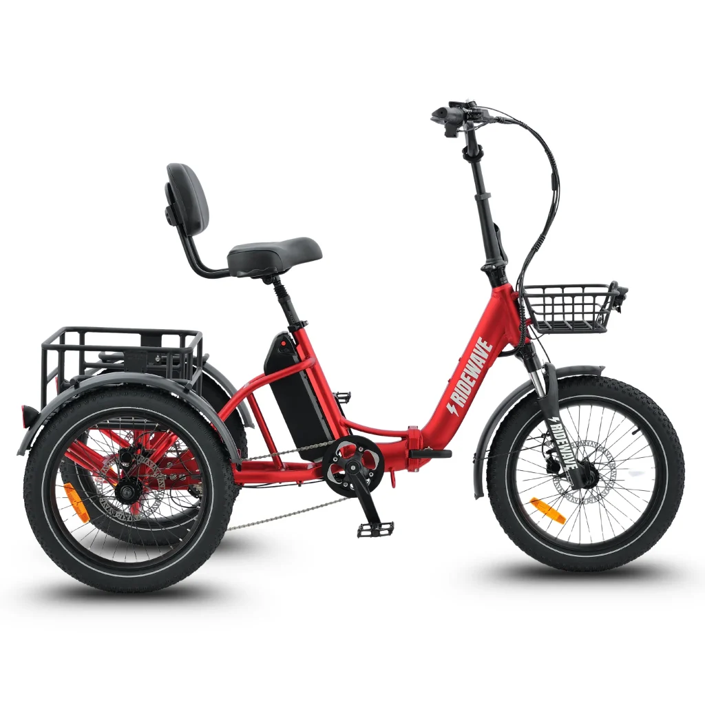 Wallaby Electric Trike in red
